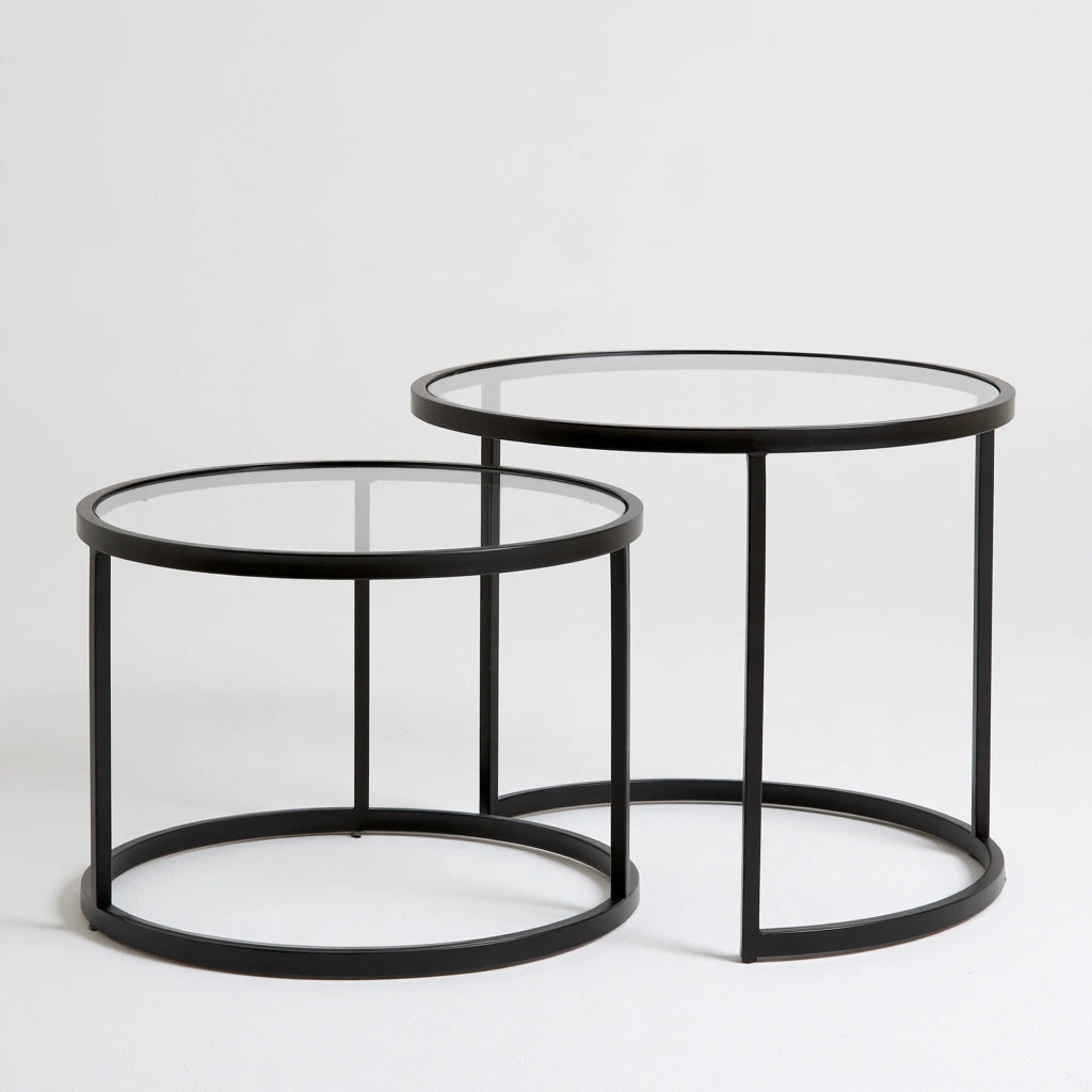 Table basse aux lignes épurées, coloris gris