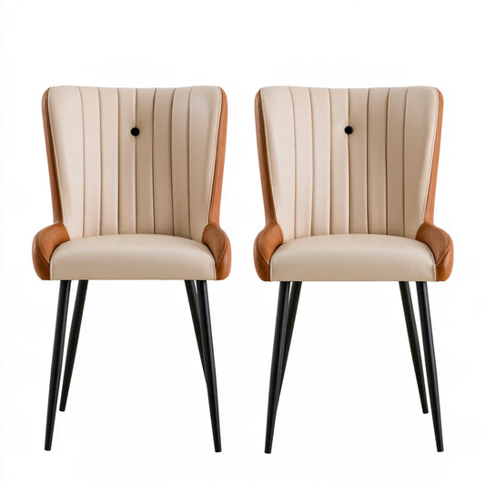 Chaise de salle à manger aux lignes épurées, coloris gris